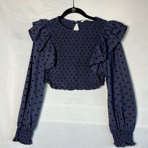 ZARA Cropped Blouse